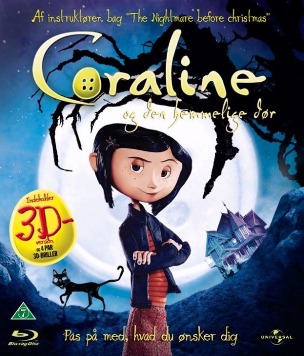 Coraline [inklusiv 3D version + 4 par 3D briller]