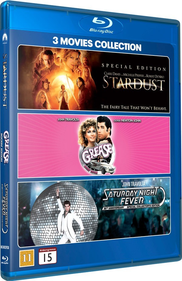 Køb Stardust + Grease + Saturday Night Fever [3 movies collection]