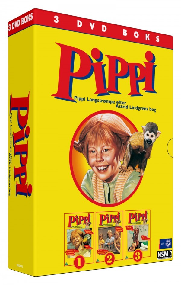 Køb Pippi [3-disc] DVD boks (gul)