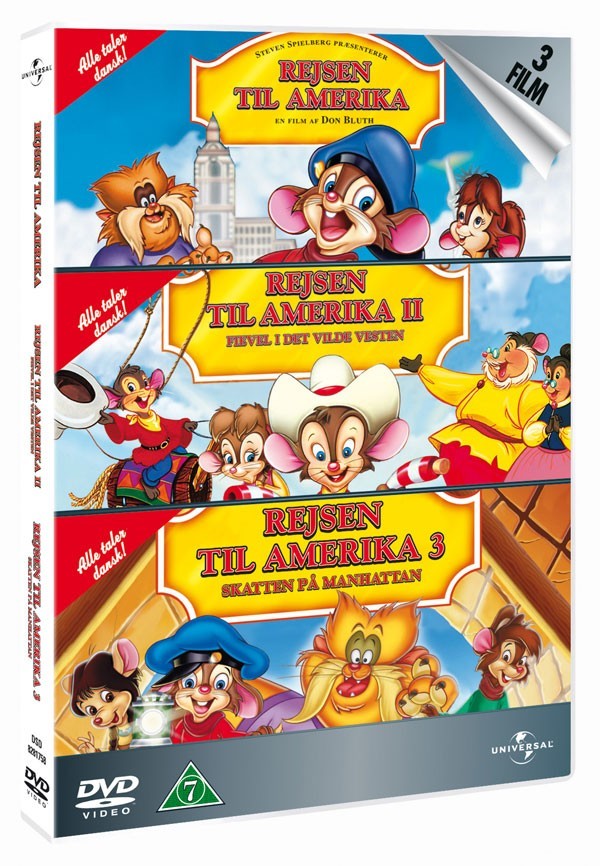 Køb Rejsen Til Amerika 1 / Rejsen Til Amerika 2: Fievel I Det Vilde Vesten / Rejsen Til Amerika 3: Skatten På Manhattan