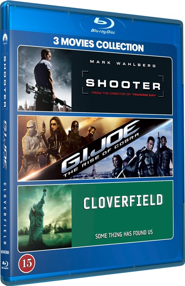 Køb Shooter + GI Joe + Cloverfield [3 movies collection]